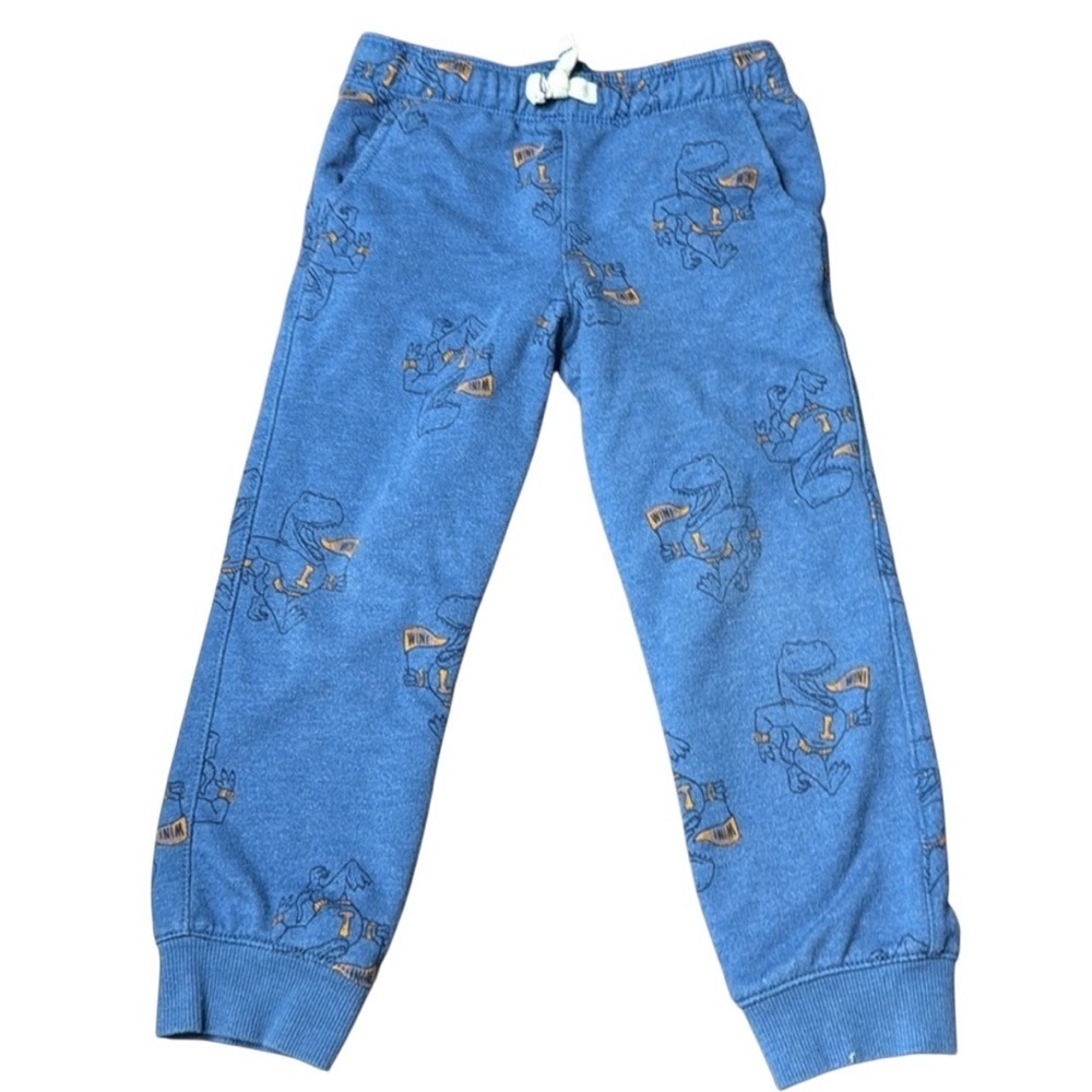 Blue Dinosaur Print Sweatshirt and Pants Set - Picture 4 of 8